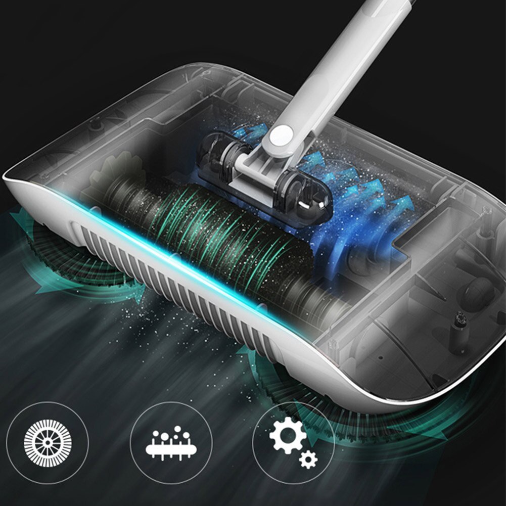 Hand Push Sweeper Household Broom Dustpan Mop Floor All-in-one Machine Gift Mop Sweeper